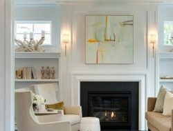 Living Room Sconces Fireplace