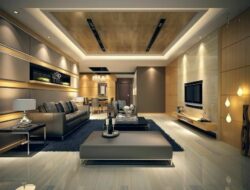 Modern Living Room Size