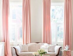 Pink Drapes For Living Room