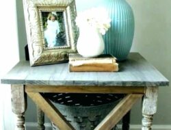 Rustic End Table Lamps For Living Room