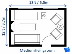 Size Of Standard Living Room