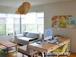 Home Office Living Room Design