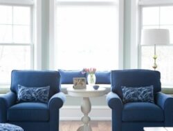 Living Room Accent Chairs Blue