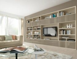Modern Living Room Wall Units With Storage Inspiration