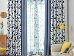 Blue And Yellow Living Room Curtains