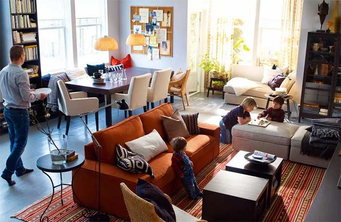 Designing A Long Living Room Zones Midcentury