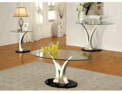 Glass Top Living Room Table Sets