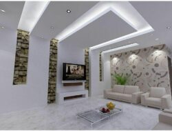 Living Room Gypsum Board Design