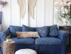 Denim Couch Living Room