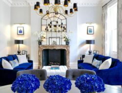 Royal Blue Living Room Accessories