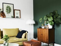 Living Room Accent Wall Green
