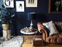 Living Room Dark Accent Wall