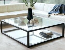 Square Glass Side Tables For Living Room