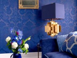 Blue Colour Wallpaper For Living Room