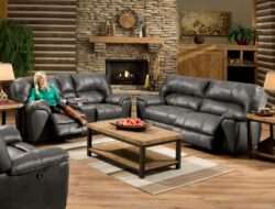 Stratolounger Stallion Gray Reclining Living Room Furniture Collection