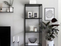 Black Living Room Shelves
