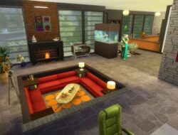 Sims 3 Sunken Living Room