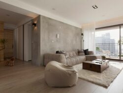 Concrete Living Room Wall