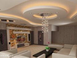 Square Living Room Ceiling Design