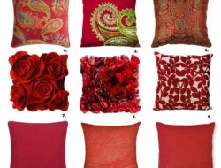 Red Living Room Pillows