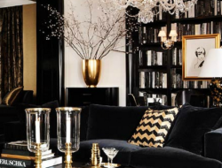 Black Gold Silver Living Room Ideas