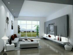 Light Grey Feature Wall Living Room