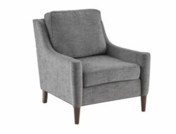 Grey Fabric Living Room Chair