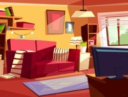 Living Room Background Animated