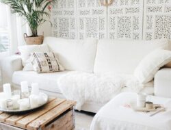 Boho Living Room White