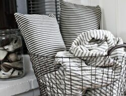 Pillow Basket For Living Room